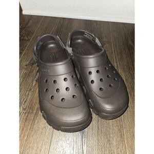 All Terrain Crocs Iconic Comfort Brown Size Men 12 Adjustable Strap